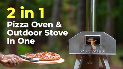 QubeStove | 2-in-1 Rotating Pizza Oven and Stove