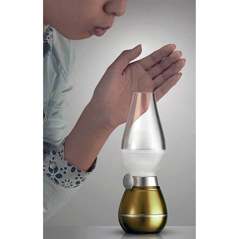 Desk Lamp With Blowing Control - Gold
