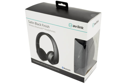 AV LINK Wireless Headphones - Satin Black