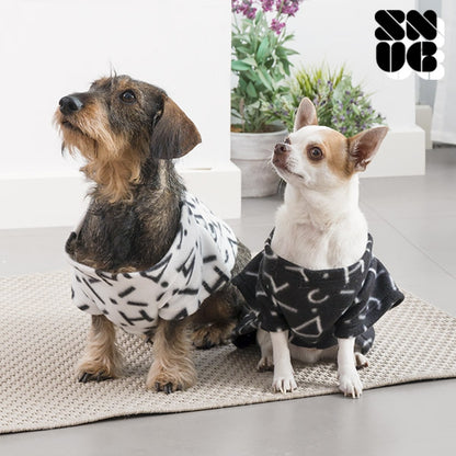 Symbols Snug Snug One Doggy Dog Blanket with Sleeves - White