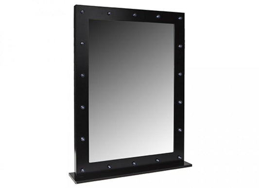 Black Dressing Room Lighted Mirror